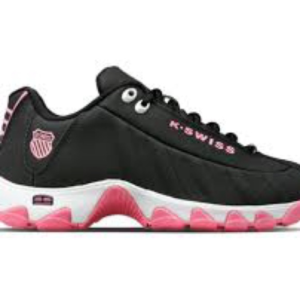 K-Swiss Black and Pink Sneakers!